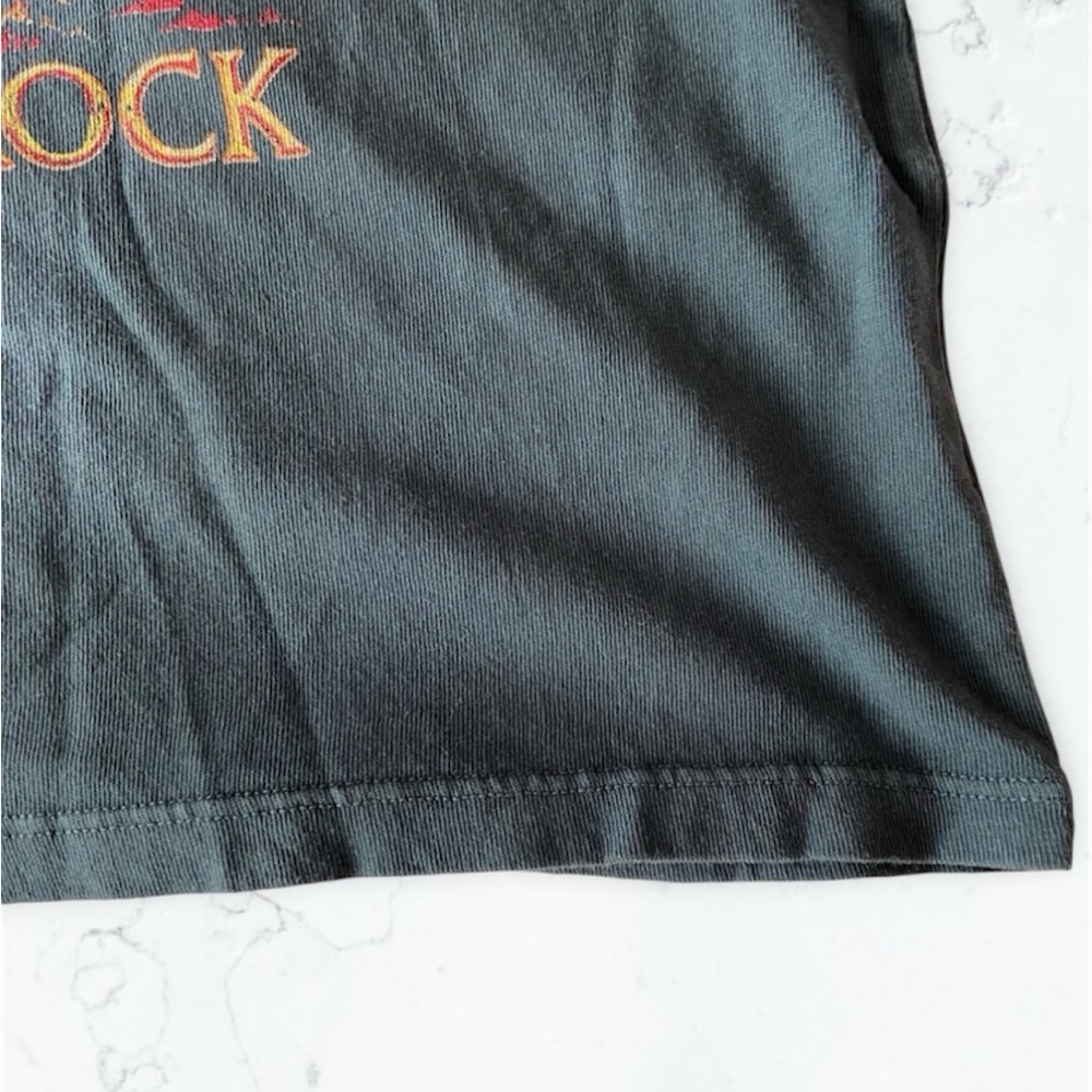 Daydreamer AC/DC Graphic Charcoal Muscle Tee - Picture 9 of 12